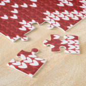 醜いセーターサンタクロースそりとトナカイ ジグソーパズル (側面)