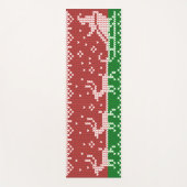 醜いセーターサンタクロースそりとトナカイ ヨガマット (正面)