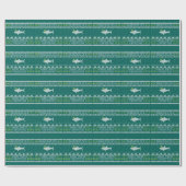 醜いセータースタイル素晴らしホワイトシャーククリスマス ラッピングペーパー (フラット)