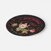 醜いセーターディア&フクロウホリデイ ペーパープレート (アングル)