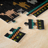 醜いセーターデザイン出生クリスチャン宗教 ジグソーパズル (側面)