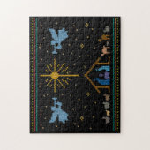 醜いセーターデザイン出生クリスチャン宗教 ジグソーパズル (縦)