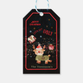 醜いセータートインデアホリデイ ギフトタグ (正面)