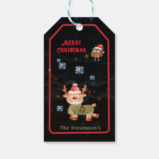 醜いセータートインデアホリデイ ギフトタグ (裏面)