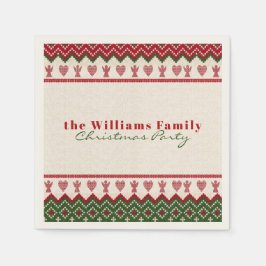 醜いセーターニットハイゲエンジェルスハートクリスマス スタンダードカクテルナプキン