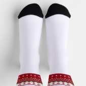 醜いセーターニットハイゲエンジェルスハートクリスマス ソックス (上部)