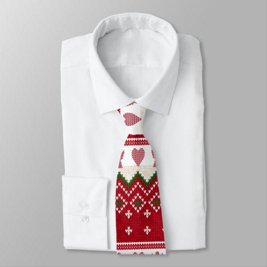 醜いセーターニットハイゲエンジェルスハートクリスマス ネクタイ (タイ)