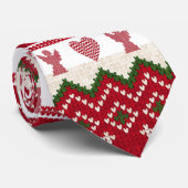 醜いセーターニットハイゲエンジェルスハートクリスマス ネクタイ (ロール)