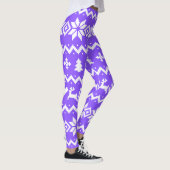 醜いセーターパターンクリスマスレギンス レギンス (右)