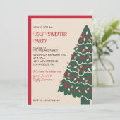 醜いセーターパーティの招待状クラシックジャイアントツリー 招待状 (スタンド正面)