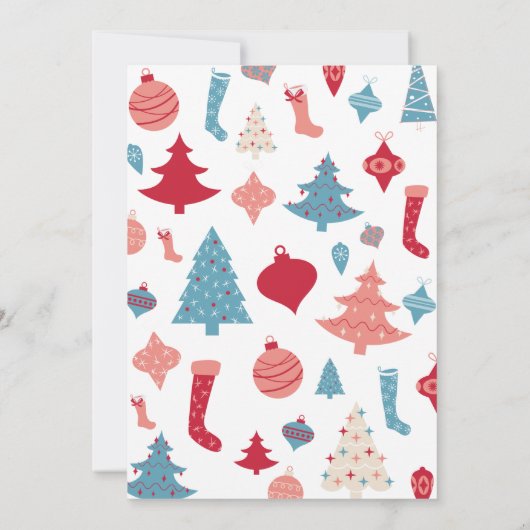 醜いセーターパーティの招待状ビジネス素朴 招待状 (裏面)