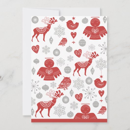 醜いセーターパーティの招待状企業の北欧 招待状 (裏面)