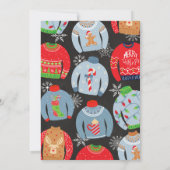 醜いセーターパーティの招待状 – バースデーパーティー 招待状 (裏面)