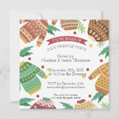 醜いセーターパーティの招待状 招待状 (正面)