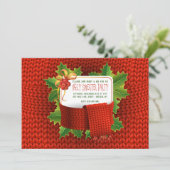 醜いセーターパーティの招待状 招待状 (スタンド正面)