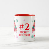 醜いセーターパーティー2位コンテスト賞受賞者 ツートーンマグカップ (中央)