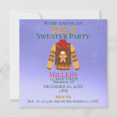 醜いセーターパーティー 招待状 (正面)