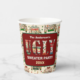 醜いセーターパーティー 紙コップ
