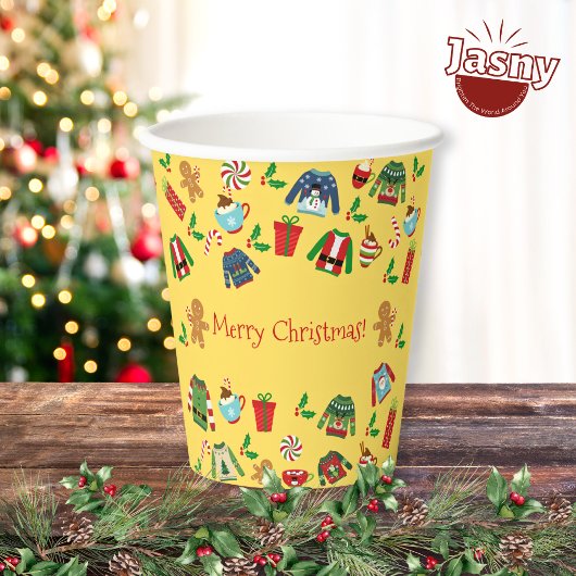 醜いセーターパーティー 紙コップ