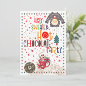 醜いセーターホットチョコレートクリスマスパーティー 招待状 (スタンド正面)