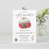 醜いセーターホリデークリスマスパーティー 招待状 (スタンド正面)