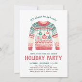 醜いセーターホリデークリスマスパーティー 招待状 (正面)