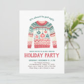 醜いセーターホリデークリスマスパーティー 招待状 (スタンド正面)