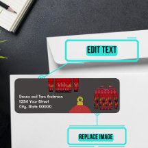醜いセーターホリデーパーティー招待状ラベル