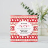 醜いセーターホリデーパーティー招待状 招待状 (スタンド正面)