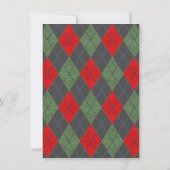 醜いセーターホリデーパーティー招待状 招待状 (裏面)