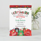 醜いセーターホリデーベビーシャワー 招待状 (スタンド正面)