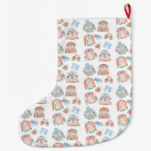 醜いセーターメリークリスマスホリデーギフトグリーン ラージクリスマスストッキング (裏面)