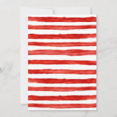 醜いセーターレッドスノーフレーククリスマスホリデーパーティー 招待状 (裏面)