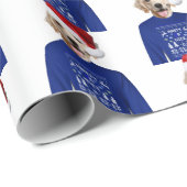 醜いセーター包み付きゴールデンレトリバー紙 ラッピングペーパー (ロールコーナー)