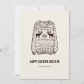醜いセーター天気予報スペシャルカード シーズンカード (正面)
