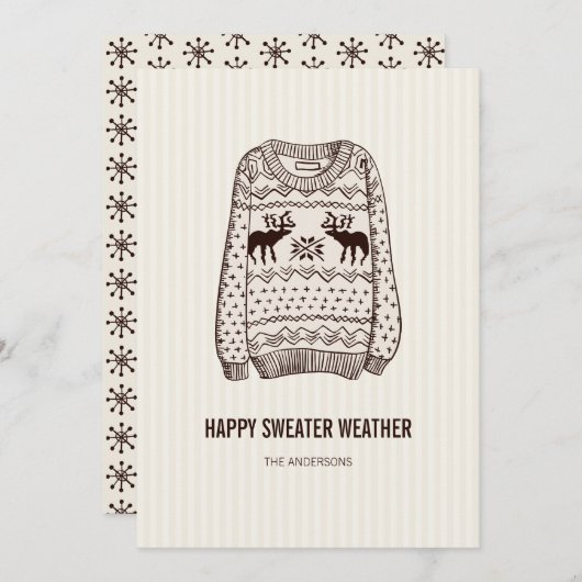醜いセーター天気予報スペシャルカード シーズンカード (正面/裏面)