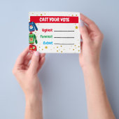 醜いセーター投票カード チラシ (手)