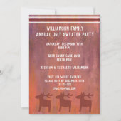 醜いセーター時間へパーティーファミリーホリデーパーティー 招待状 (裏面)