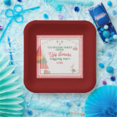 醜いセーター最も醜いコンテストのクリスマスホリデー ペーパープレート (パーティー)