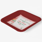 醜いセーター最も醜いコンテストのクリスマスホリデー ペーパープレート (傾斜あり)