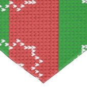 醜いセーター模様のジングルベルメリークリスマス糸 テーブルクロス (アングル)