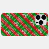 醜いセーター模様のジングルベルメリークリスマス糸 Case-Mate iPhoneケース (裏面 (横))