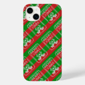醜いセーター模様のジングルベルメリークリスマス糸 Case-Mate iPhoneケース (裏面)