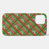 醜いセーター模様のジングルベルメリークリスマス糸 Case-Mate iPhoneケース (裏面 (横))