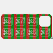 醜いセーター模様のジングルベルメリークリスマス糸 Case-Mate iPhoneケース (裏面 (横))