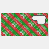 醜いセーター模様のジングルベルメリークリスマス糸 SAMSUNG GALAXYケース (裏面横)