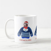 醜いセーター犬の恋人を着たニューフィポ家族 コーヒーマグカップ (左)