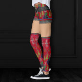 醜いセーター短いスカートもも高 |中程度のスキン レギンス