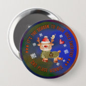 醜いセーター第2勝者ディアボタン 缶バッジ (正面&裏面)