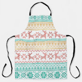 醜いセーター編みグリーンバラ金ゴールドシック エプロン (正面)